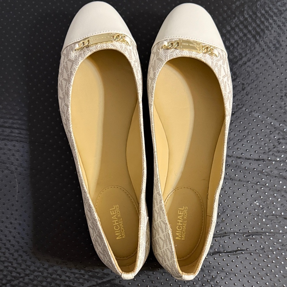 Michael Kors White Loafers